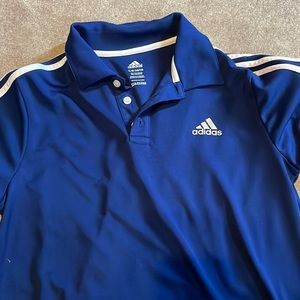 Dark blue adidas collared shirt